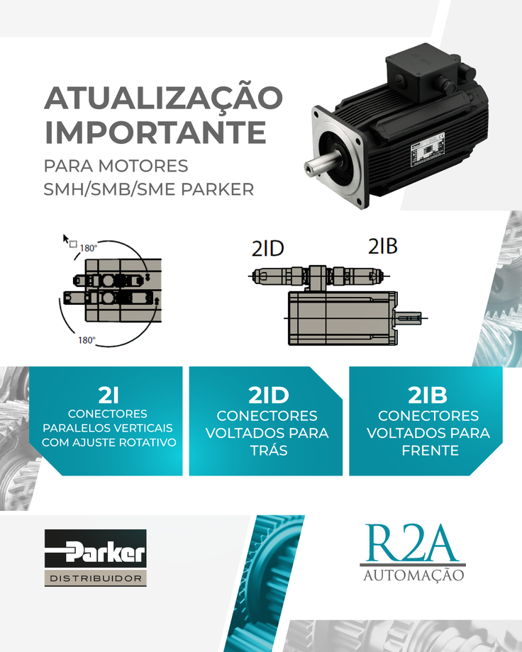 Atualização importante para motores SMH/SMB/SME Parker