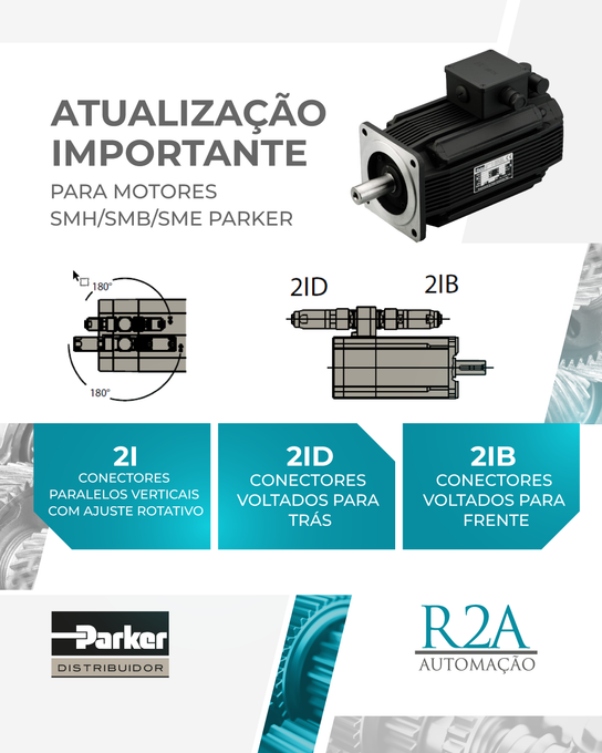 Atualização importante para motores SMH/SMB/SME Parker